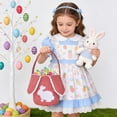 thumbnail image 5 of DwellJoy Corduroy Bunny Tote Bag Easter Basket for Egg Candy Storage, Spring Home Decor & Gift, 5 of 6