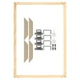 thumbnail image 1 of Unique Bargains Canvas Stretcher Bars Kit, 20x10 Inch Rectangle Solid Wood Frame for Paint, Prints, Oil Paintings, Wood Color, 1 of 5