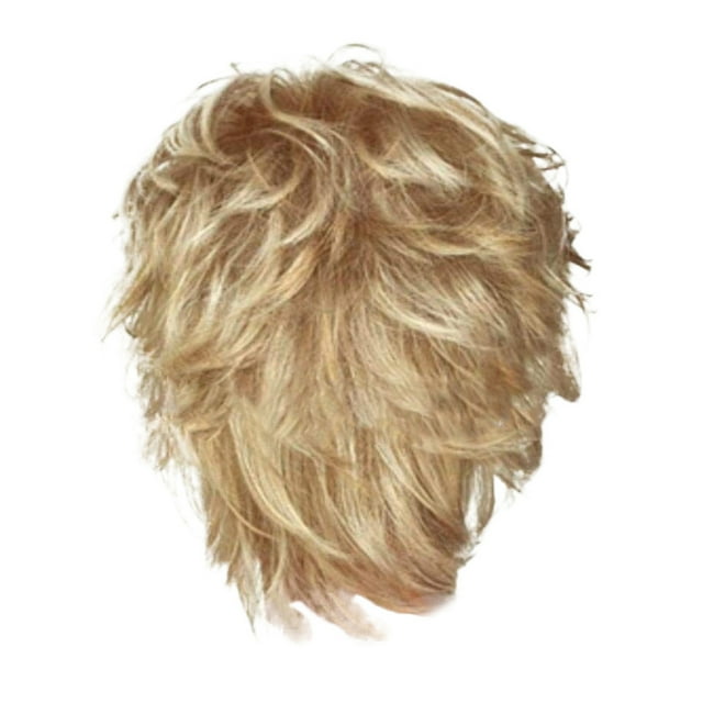 Fashion Women's Short Curly Wig Full Bangs High Temperature Wire Synthetic for Parties Daily Use