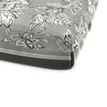 thumbnail image 4 of Jordan Manufacturing 72" x 22" Fitch Gray Stripe and Adair Gray Jacobean Reversible Rectangular Outdoor Chaise Lounge Cushion with Ties and Hanger Loop, 4 of 12