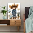 thumbnail image 5 of Qisvanset 12x16 Inch Framed Canvas Wall Art Western Cowboy Theme Little Boys Kids Nursery Room Wall Decor Set, 5 of 8