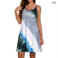 thumbnail image 1 of Robe Femme 2 Bretelles Sans Manches Robe Sexy Imprimée, Gris, 4TG, 1 of 4