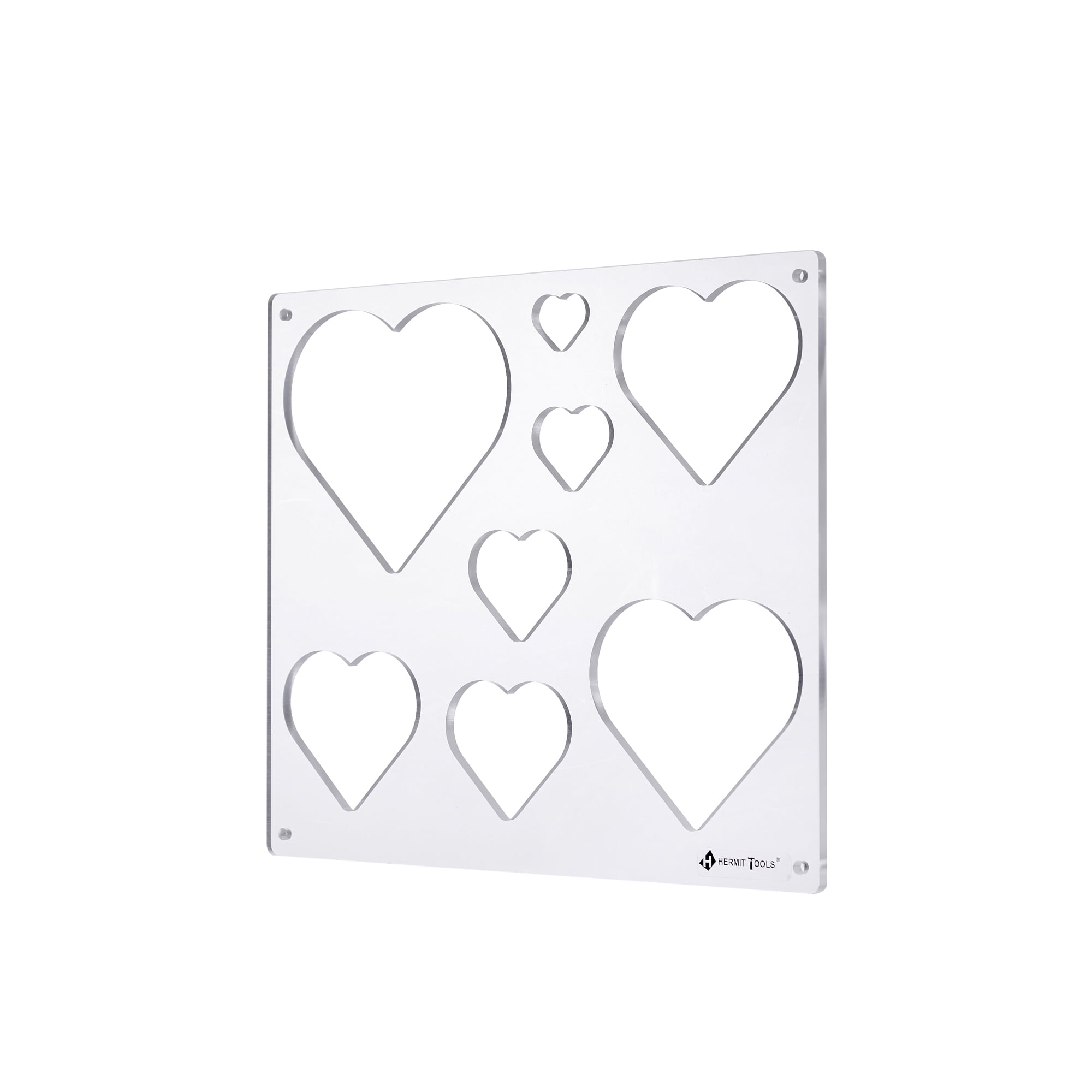 21 in 2 Heart and Triangle Template Inlay Template, Decorative and