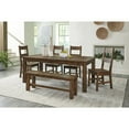 thumbnail image 5 of Lexicon Solid Wood Dining Room Side Chair in Burnished Brown (Set of 2), 5 of 5