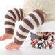 thumbnail image 1 of Newborn Baby Socks Cute Striped Socks Infant Kid Cotton Toddlers Leg Warmers Knee Soft Velvet Long Baby Socks For Girls BoyPink3M-24M He Qiyong unisex, 1 of 1