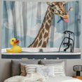 thumbnail image 2 of Orinice Giraffe in Bathtub Tapestry Wall Hanging Unique Style Graphic Tapestries for Home Wall Decor Living Room Bedroom Dorm Farmhouse Apartment Decoration 50x40inch, 2 of 6