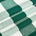 thumbnail image 4 of 3 Pieces Tier Curtains and Valance Set Buffalo Check Kitchen Tiers Plaid Gingham Rod Pocket Classic Short Small Cafe Curtains Country Farmhouse Cafe Bathroom 54"x18"/27"x24" Dark Green & White, 4 of 6