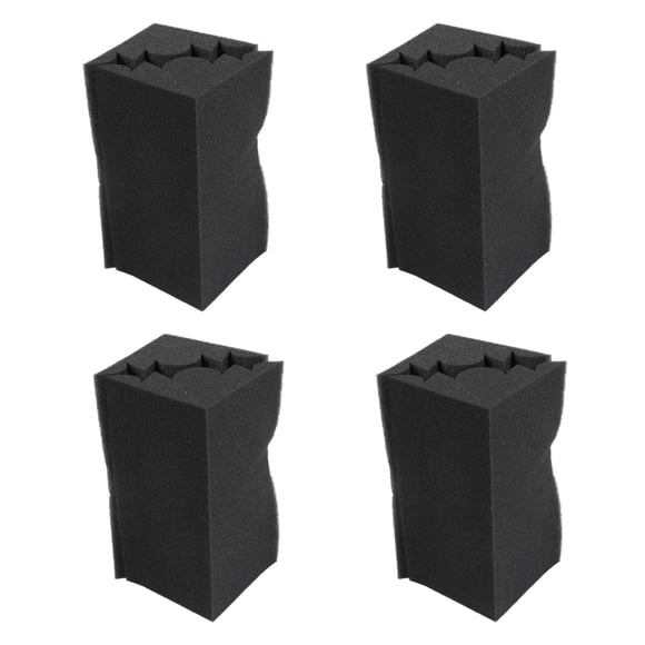16 Piezas Corner Bass Trap Panel Acustico Studio Sound Absorption Foam 12 x 12 x 24cm