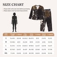 thumbnail image 4 of Pofeuu Astronaut Print Womens Pajamas Set Long Sleeve Sleepwear Button Down Nightwear Soft Pj Lounge Sets Button Down Pajamas Women-X-Large, 4 of 7