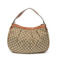 thumbnail image 5 of Pre-Owned Gucci Beige/Brown Medium Sukey Hobo Shoulder bag Monogrammed Canvas, 5 of 10