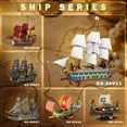 thumbnail image 6 of Ylutex Royal Pirate Ship Building Block Set for Adults, 2830-Piece Large Model Ship, Collectible Luxury Display Pirate Ship Model 66011, 6 of 6