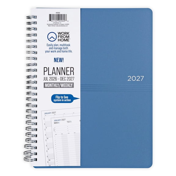 Work from Home Medium Monthly Weekly Planner & Appointment Book (18 months - 7" x 9")