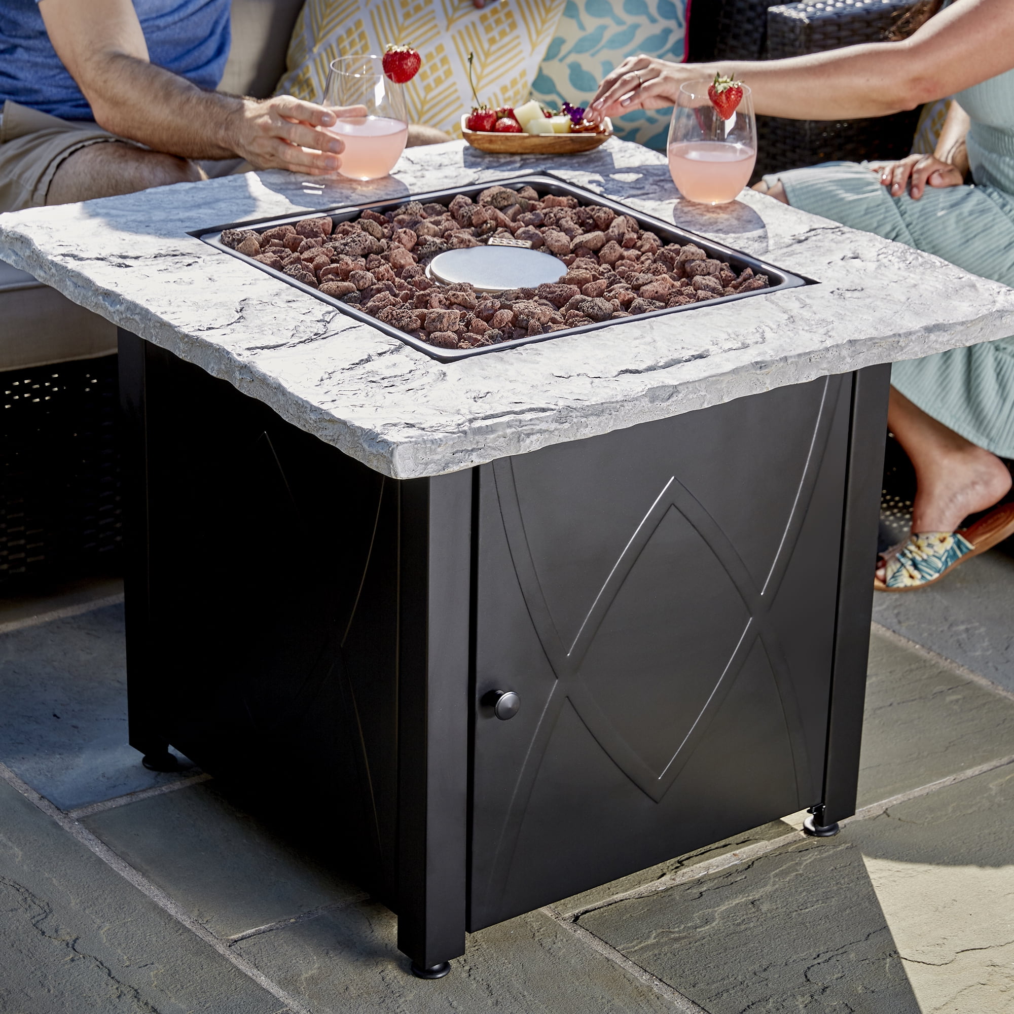 Endless Summer Stone Top Fire Pit, 30 in. 30,000 BTU