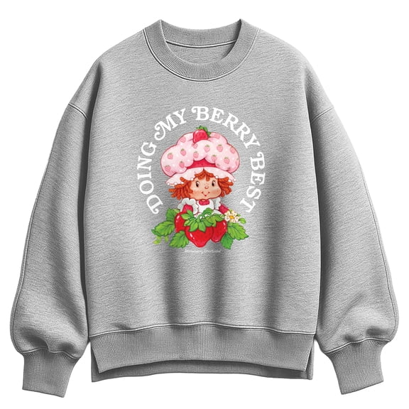 Strawberry Shortcake - Doing My Berry Best Oversized Fleece Crew Sweatshirt