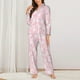 thumbnail image 2 of Balery Easter Cute Rabbit Conjunto de Pijama con Estampado para Mujer, Conjunto de Dos Piezas con Manga Larga, Ropa de Dormir Suave con Bolsillos, Pijamas Cómodos-Large, 2 of 7
