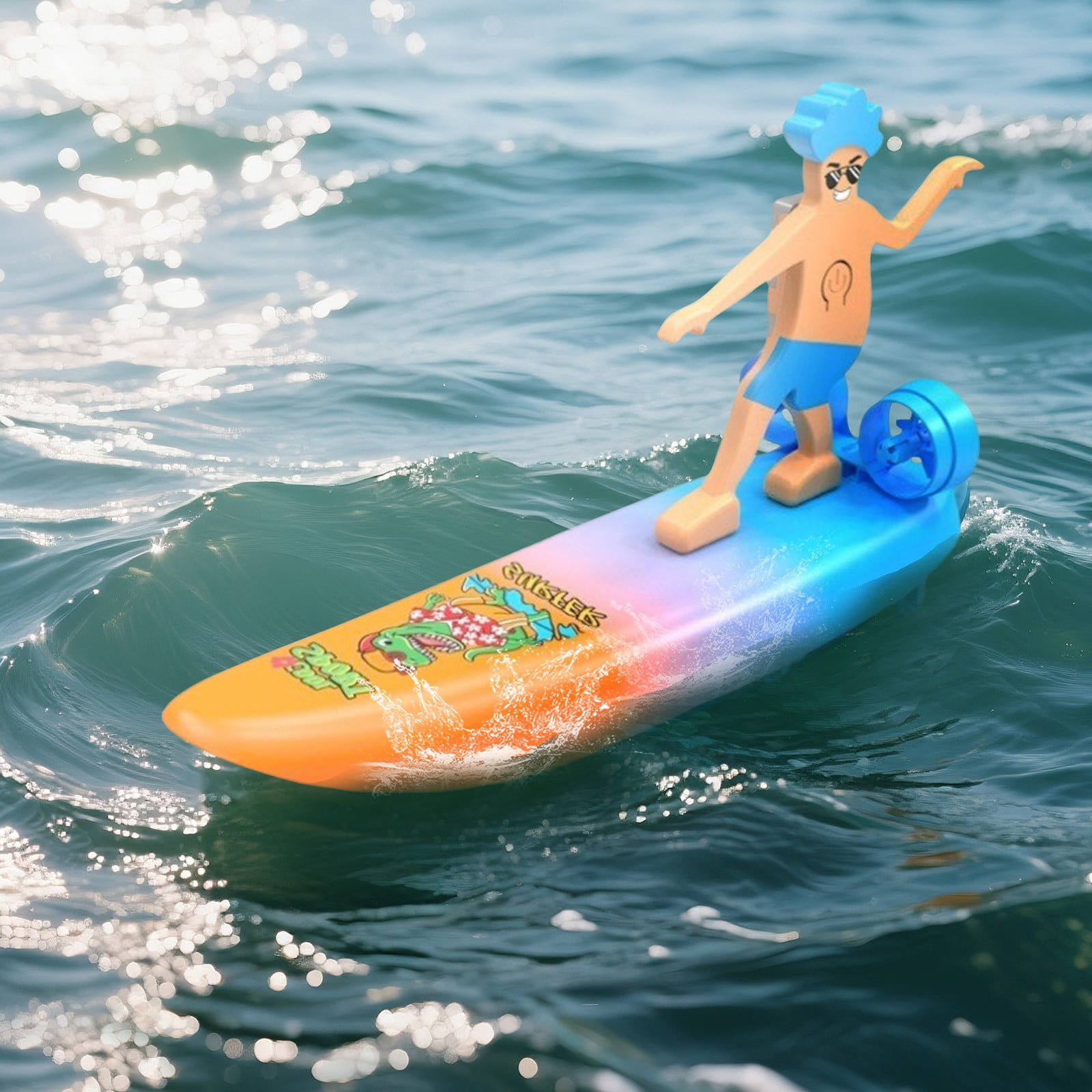 Remote Control Surfboard Amphibious Electric Skateboard Water and Land RC Vehicle Rechargeable Drift Surfing Machine High Speed Outdoor Sport Gadget Hobby Gift