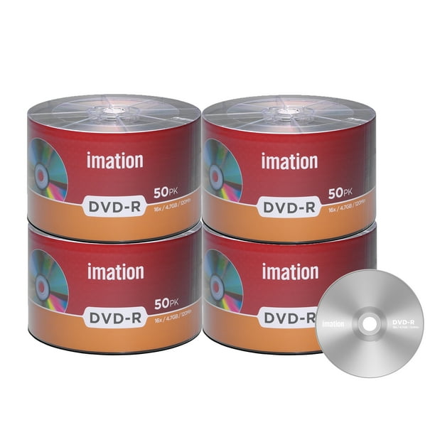 0 Pack Imation Dvd R 16x 4 7gb 1min Branded Logo Blank Media Recordable Data Disc Walmart Com Walmart Com