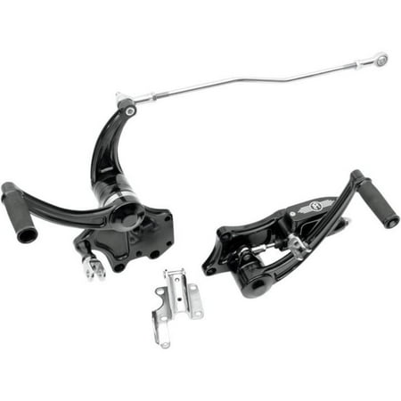 Joker Machine Forward Controls - Performance Machine 0035-0108-B Stock Length Contour Forward Controls - Black Anodized