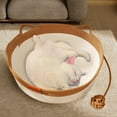thumbnail image 3 of Woven Cat Bed Handwoven Natural Rattan Pet Sleeping Rope Weaving Durable Breathable Comfortable for Small Large Cats Dogs, 3 of 3