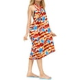 thumbnail image 2 of HAPPY BAY Women's Summer Wraps Swimwear Coverups Sarong Swim Cover ups Swimsuit Beachwear Skirt Bathing Suit Beach Cover-up Long Pareos for Women One Size Fire, Floral, 2 of 5