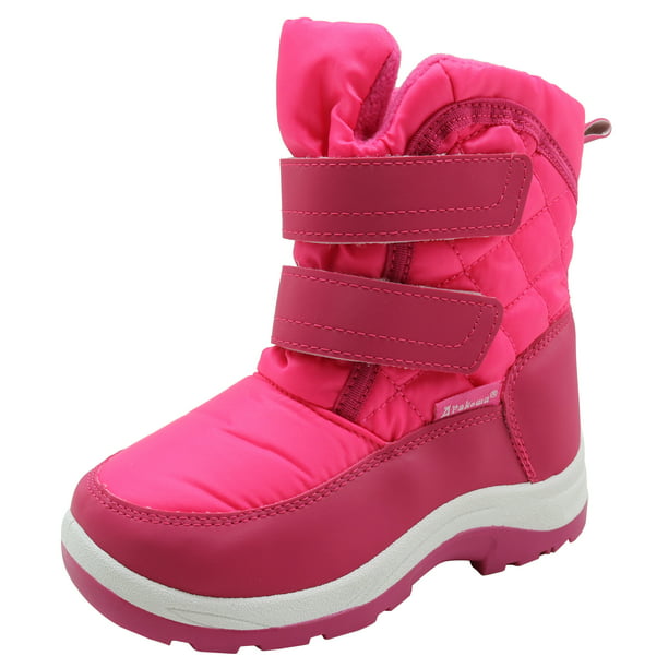 Apakowa Kids Girls Snow Boots Warm Winter Boots (Toddler/Little Kid ...