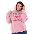 thumbnail image 4 of Breast Cancer Ribbon Strong Together Hoodie Sweatshirt Women Brisco Brands S, 4 of 6
