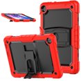 thumbnail image 2 of FJLBDE Case for Lenovo Tab M10 3rd Gen 10.1 inch 2022, Rugged Shockproof Tablet Cases Cover with Kickstand Shoulder Strap, Red, 2 of 7