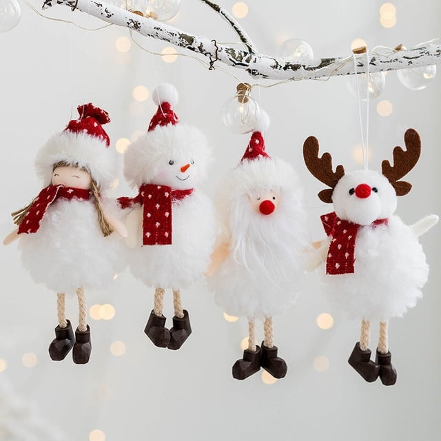 Christmas Angel Doll Christmas Tree Hanging Ornaments Christmas Decoration for Home Navidad 2022 Santa Claus New Year 2023Snowman BUnited States He Qiyong unisex