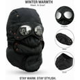 thumbnail image 5 of Winter Thermal Hat with Glasses Winter Pilot Hat Trapper Hats with Removeable Mask for Men Women, 5 of 9