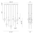 thumbnail image 4 of Eurofase Lighting - Barletta - 68W 12 LED Chandelier in Posh & Luxe Modern Style, 4 of 5