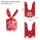 thumbnail image 3 of 10/20 piezas de bolsas de plástico para dulces navideños con forma de orejas de conejo, bolsas de cartón para dulces de Papá Noel y muñeco de nieve para galletas navideñas, suministros de embalaje par, 3 of 5