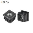 thumbnail image 3 of Unique Bargains 24Pcs 0.98'x0.98' Caster Insert with Thread, Square M8 Thread for Furniture, 3 of 6