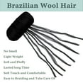 thumbnail image 3 of Brazilian Wool Hair Acrylic Yarn for Crochet Hair African Braids Sengalese Twisting Jumbo Braids Knitting Hair Braids Soft Faux Locs Synthetic Hair Extension, 3 of 6