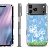 For iPhone 17 Pro Max Protective Shockproof Phone Case, by OneToughShield - Dandelion Sky