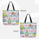 thumbnail image 2 of Balery Space Doodle Bolsa de Mano para Mujeres con Cremallera, Bolsa de Gimnasio con Compartimentos, Bolsa para Laptop, Bolsa para Trabajo, 2 of 7
