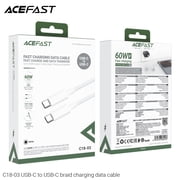 ACEFAST C18-03 USB-C to USB-C Braid Charging Data Cable Seamless Connectivity