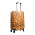 thumbnail image 3 of Kdxio Sparkling Orange and Black Pattern Luggage Cover for Travel,Elastic and Durable,Fits 18-32 Inch,Anti-Scratch Suitcase Protector, 3 of 9