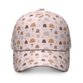 thumbnail image 2 of Pastoral Style Boho Baseball Cap – Vintage Geometric Minimalist Dad Hat with Ink Sketch Print, Retro Rustic Tribal Aesthetic Cap for Outdoor Hiking and Casual Wear, 2 of 7