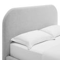thumbnail image 6 of Platform Bed Frame, King Size, Grey Gray, Fabric, Bedroom, Modern Contemporary HB36812, 6 of 9