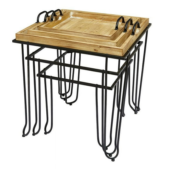 Square Tray Nested Tables S/3