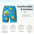 thumbnail image 6 of Picia Cute Car Cartoon pattern Mens Swim Trunks with Compression Liner Stretch Beach Shorts Quick Dry with Zipper Pockets No-Chafing Board Shorts-XX-Large, 6 of 9