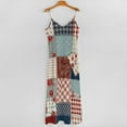 thumbnail image 5 of Patchwork Quilt Pattern Sleeveless Dress Dresses Women Summer Women's Summer Clothing, 5 of 9