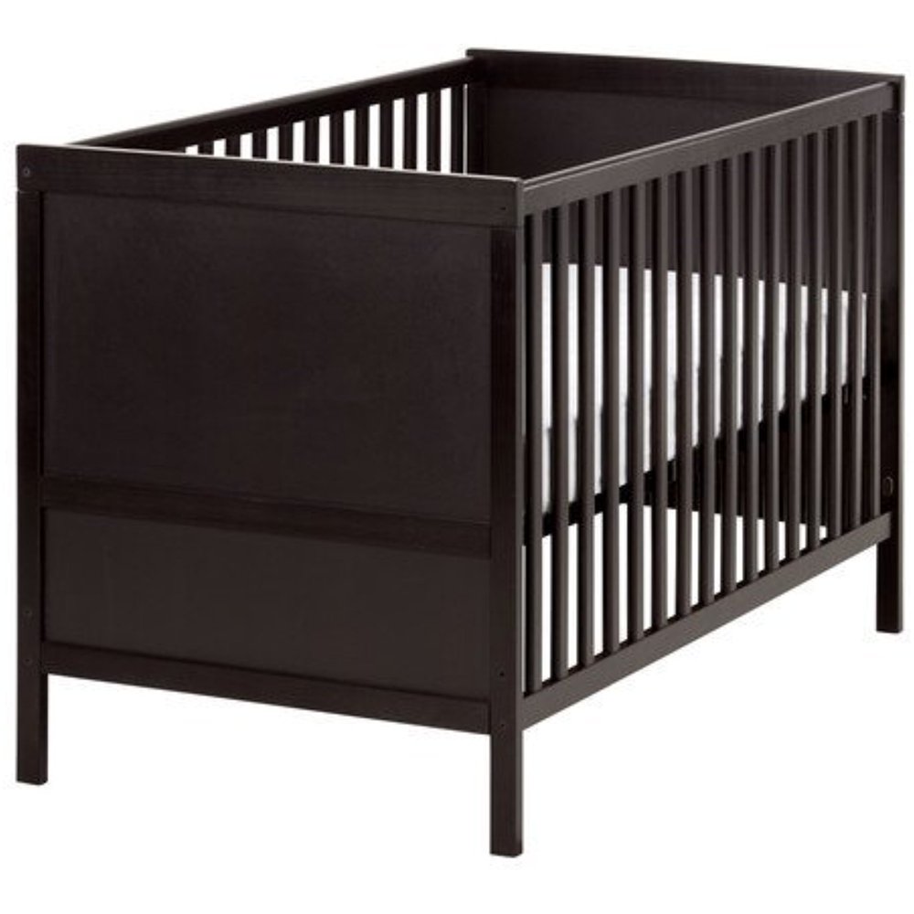Ikea Sundvik Crib, Blackbrown, 10210.142617.164