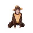 thumbnail image 3 of Conjunto de mono infantil Tsseiatte de peluche de manga larga con capucha y cubrepiés, disfraz de Halloween, ropa de dormir para cosplay, 3 of 8