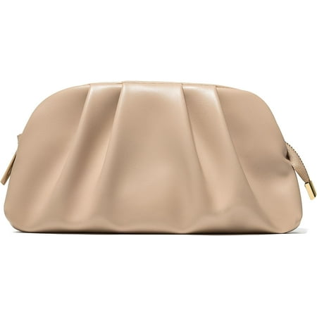 CoCoMangos Dressy Vegan Leather Clutch Purse for Women Formal  Soft Pleated PU Evening Clutch for Weddings  Proms  Cocktail-Gemma
