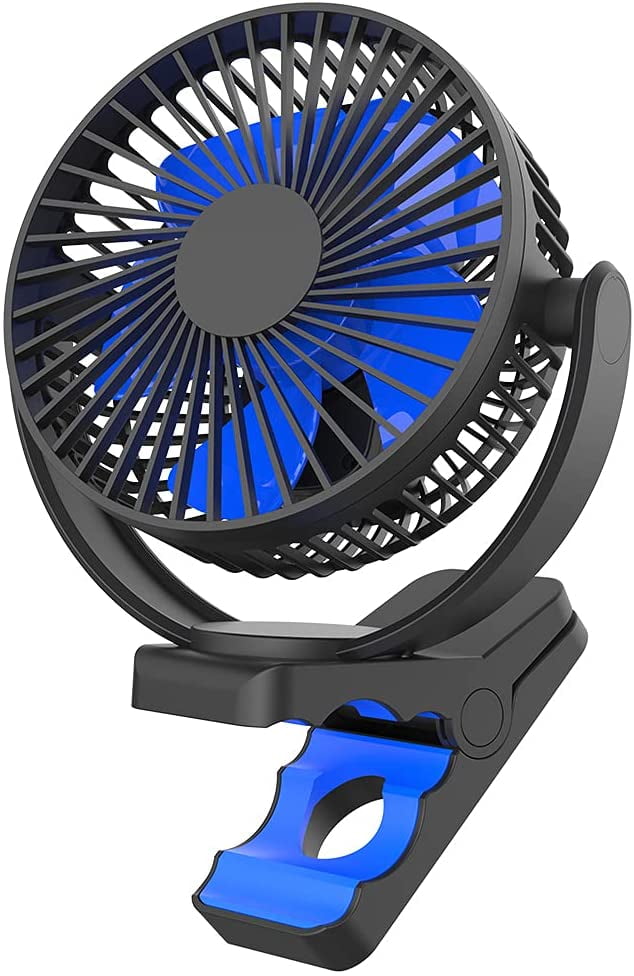 Battery Operated Clip On Fan 5000mah, Quiet And Strong Airflow