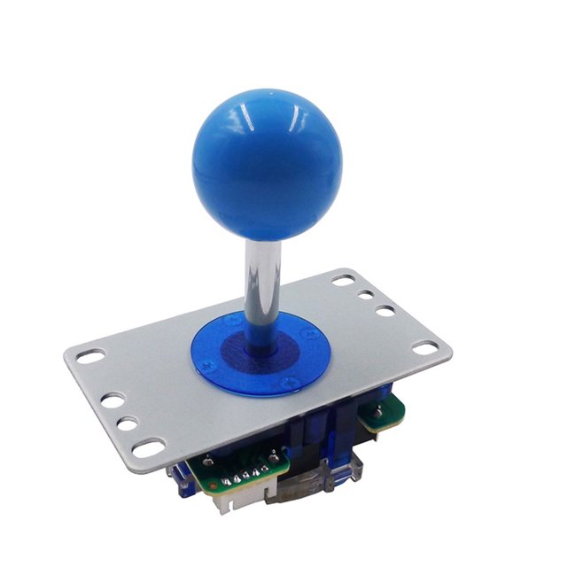 Seitruly Gran oferta, juego de Arcade, Joystick redondo, junta de Joystick de 8 vías, manga de palo, accesorios para controlador de juego, multicolor de Videojuegos y accesorios Azul NO2
