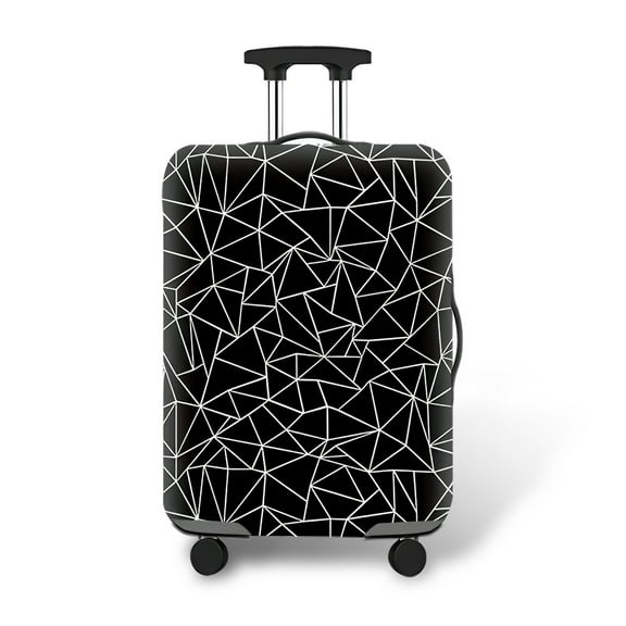 Tysrjsv Luggage Protector Cover Robust Elasticated Luggage Cover Dustproof Suitcase Protector with Zip and Carrying Hole Easy to Use Luggage Cover Suitable for Travelling
