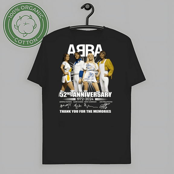RARE A.bba 52nd Anniversary 1972-2024 Thank You COMFORT COLOR T-SHIRT, for men & women, up to size 4XL-TH57069