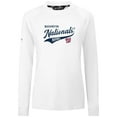 thumbnail image 2 of Women's Levelwear White Washington Nationals Slender Glide T-Shirt, 2 of 3